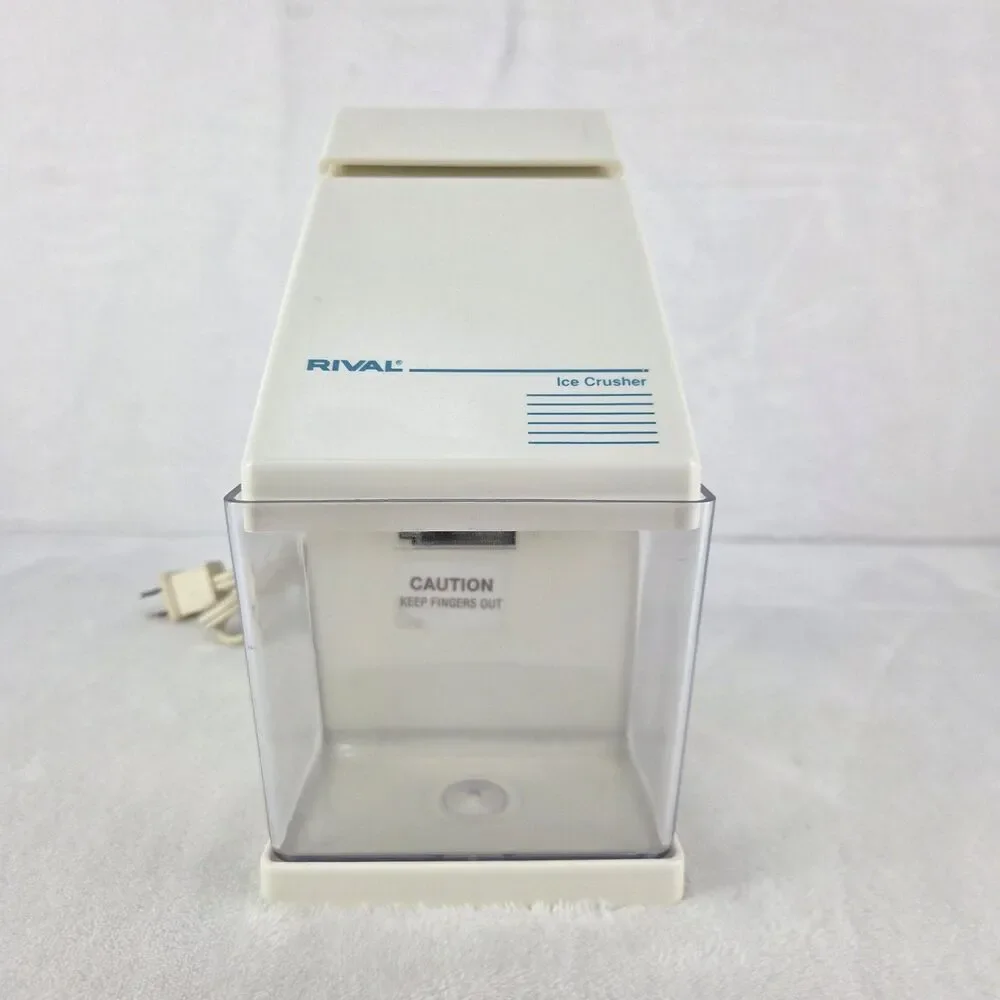 Vintage Rival Electric Ice Crusher White Model 840 Countertop Tested Working